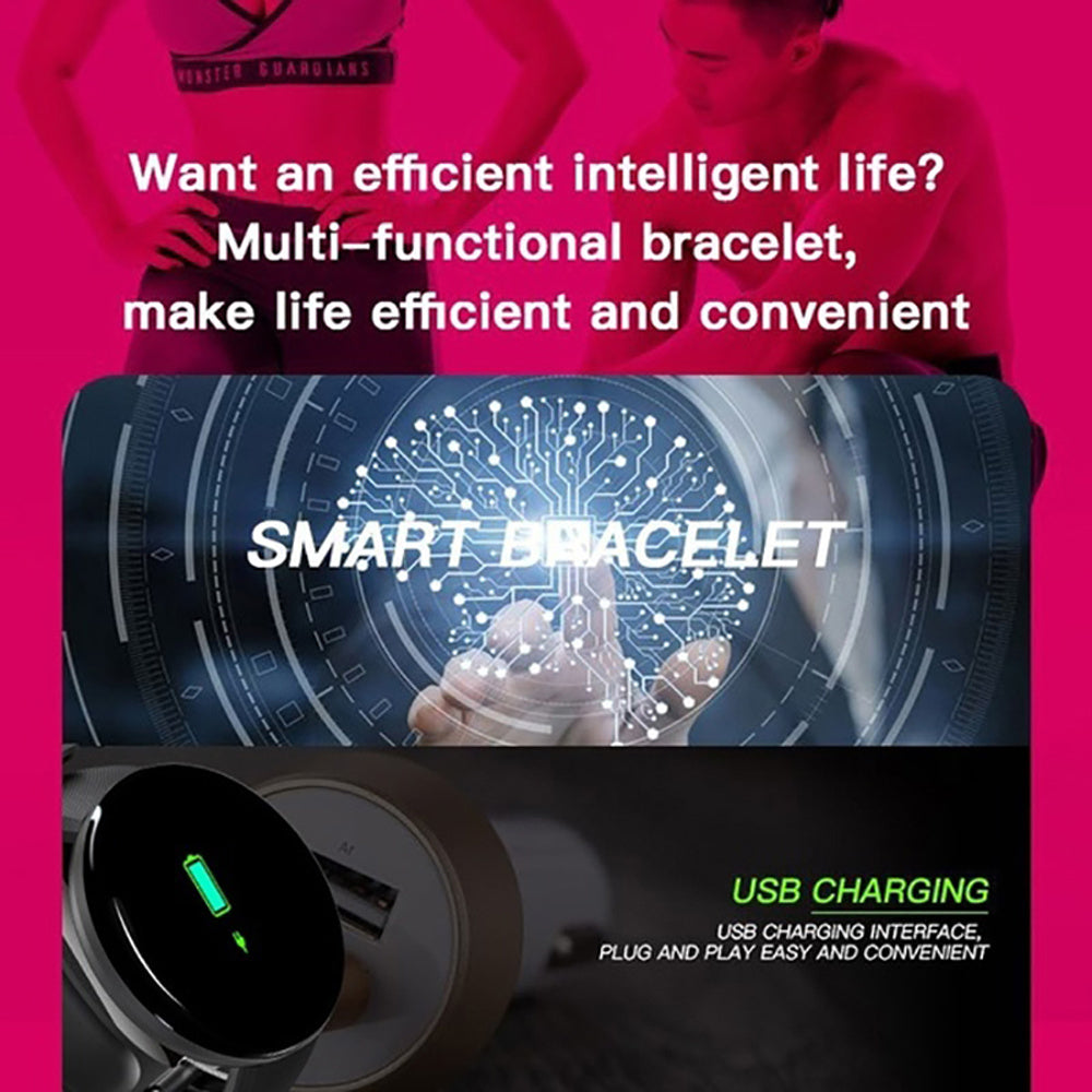 D18 Bluetooth Smart Watch, Men Women Blood Pressure Heart Rate