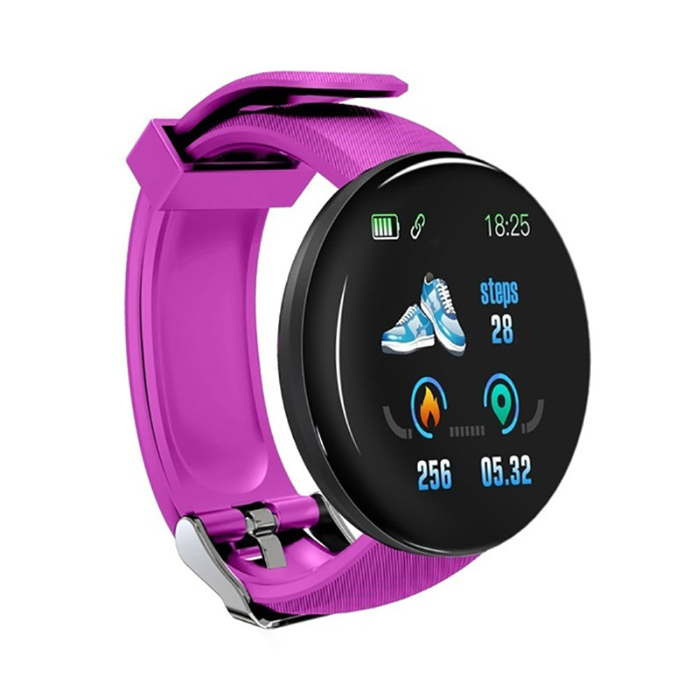 D18 Bluetooth Smart Watch, Men Women Blood Pressure Heart Rate